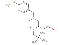 2-(1-(2,2-dimethylpropyl)-4-{[2-(methylthio)-5-pyrimidinyl]methyl}-2-piperazinyl)ethanol