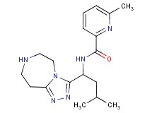 6-methyl-N-[3-methyl-1-(6,7,8,9-tetrahydro-5H-[1,2,4]triazolo[4,3-d][1,4]diazepin-3-yl)butyl]pyridine-2-carboxamide