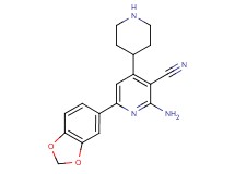 2-amino-6-(1,3-benzodioxol-5-yl)-4-piperidin-4-ylnicotinonitrile