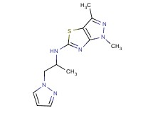 1,3-dimethyl-N-[1-methyl-2-(1H-pyrazol-1-yl)ethyl]-1H-pyrazolo[3,4-d][1,3]thiazol-5-amine