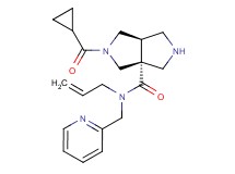 (3aR*,6aR*)-N-allyl-2-(cyclopropylcarbonyl)-N-(pyridin-2-ylmethyl)hexahydropyrrolo[3,4-c]pyrrole-3a(1H)-carboxamide