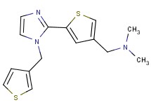 N,N-dimethyl-1-{5-[1-(3-thienylmethyl)-1H-imidazol-2-yl]-3-thienyl}methanamine