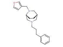(1S*,5R*)-6-(3-furylmethyl)-3-(3-phenylpropyl)-3,6-diazabicyclo[3.2.2]nonane