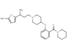 1-[3-(5-methyl-2-furyl)butyl]-4-[2-(1-piperidinylcarbonyl)phenoxy]piperidine
