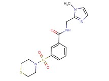 N-[(1-methyl-1H-imidazol-2-yl)methyl]-3-(thiomorpholin-4-ylsulfonyl)benzamide