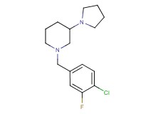 1-(4-chloro-3-fluorobenzyl)-3-(1-pyrrolidinyl)piperidine