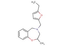 4-[(5-ethyl-2-furyl)methyl]-2-methyl-2,3,4,5-tetrahydro-1,4-benzoxazepine