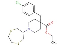 ethyl 4-(4-chlorobenzyl)-1-(1,4-dithiepan-6-yl)-4-piperidinecarboxylate