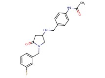 N-[4-({[1-(3-fluorobenzyl)-5-oxo-3-pyrrolidinyl]amino}methyl)phenyl]acetamide