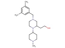 2-[4-(3,5-dimethylbenzyl)-1-(1-methyl-4-piperidinyl)-2-piperazinyl]ethanol