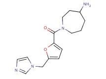 1-[5-(1H-imidazol-1-ylmethyl)-2-furoyl]-4-azepanamine