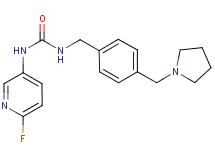 N-(6-fluoropyridin-3-yl)-N'-[4-(pyrrolidin-1-ylmethyl)benzyl]urea