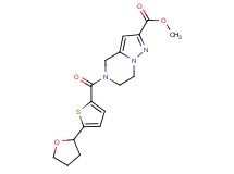 methyl 5-{[5-(tetrahydrofuran-2-yl)-2-thienyl]carbonyl}-4,5,6,7-tetrahydropyrazolo[1,5-a]pyrazine-2-carboxylate