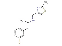1-(3-fluorophenyl)-N-[(2-methyl-1,3-thiazol-4-yl)methyl]propan-2-amine