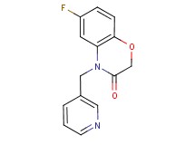 6-fluoro-4-(pyridin-3-ylmethyl)-2H-1,4-benzoxazin-3(4H)-one