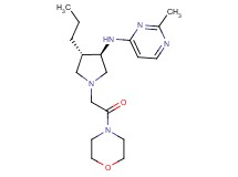 2-methyl-N-{rel-(3R,4S)-1-[2-(4-morpholinyl)-2-oxoethyl]-4-propyl-3-pyrrolidinyl}-4-pyrimidinamine dihydrochloride
