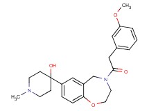 4-{4-[(3-methoxyphenyl)acetyl]-2,3,4,5-tetrahydro-1,4-benzoxazepin-7-yl}-1-methyl-4-piperidinol