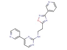 4-(3-pyridinyl)-N-{2-[3-(3-pyridinyl)-1,2,4-oxadiazol-5-yl]ethyl}-2-pyrimidinamine