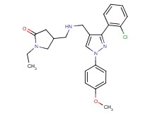 4-[({[3-(2-chlorophenyl)-1-(4-methoxyphenyl)-1H-pyrazol-4-yl]methyl}amino)methyl]-1-ethyl-2-pyrrolidinone