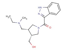 [(3R*,4R*)-4-{[ethyl(methyl)amino]methyl}-1-(1H-indazol-3-ylcarbonyl)pyrrolidin-3-yl]methanol
