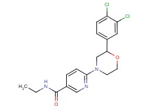 6-[2-(3,4-dichlorophenyl)morpholin-4-yl]-N-ethylnicotinamide
