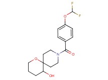 9-[4-(difluoromethoxy)benzoyl]-1-oxa-9-azaspiro[5.5]undecan-5-ol