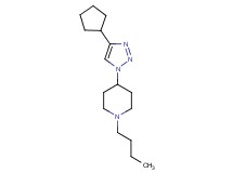 1-butyl-4-(4-cyclopentyl-1H-1,2,3-triazol-1-yl)piperidine