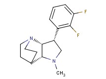 (3R*,3aR*,7aR*)-3-(2,3-difluorophenyl)-1-methyloctahydro-4,7-ethanopyrrolo[3,2-b]pyridine
