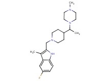 5-fluoro-3-methyl-2-({4-[1-(4-methyl-1-piperazinyl)ethyl]-1-piperidinyl}methyl)-1H-indole