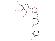 1-(3-methylbenzyl)-4-{[3-(2,3,4-trimethoxyphenyl)-1,2,4-oxadiazol-5-yl]methyl}piperazine