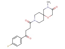 9-[4-(4-fluorophenyl)-4-oxobutanoyl]-4-methyl-1-oxa-4,9-diazaspiro[5.5]undecan-3-one