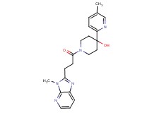 1-[3-(3-methyl-3H-imidazo[4,5-b]pyridin-2-yl)propanoyl]-4-(5-methylpyridin-2-yl)piperidin-4-ol