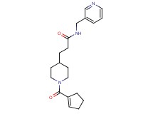 3-[1-(1-cyclopenten-1-ylcarbonyl)-4-piperidinyl]-N-(3-pyridinylmethyl)propanamide