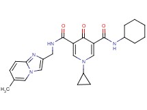 N-cyclohexyl-1-cyclopropyl-N'-[(6-methylimidazo[1,2-a]pyridin-2-yl)methyl]-4-oxo-1,4-dihydro-3,5-pyridinedicarboxamide