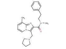 N,8-dimethyl-N-(2-phenylethyl)-3-(1-pyrrolidinylmethyl)imidazo[1,2-a]pyridine-2-carboxamide