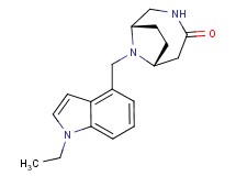 (1S*,6R*)-9-[(1-ethyl-1H-indol-4-yl)methyl]-3,9-diazabicyclo[4.2.1]nonan-4-one