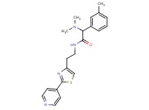 2-(dimethylamino)-2-(3-methylphenyl)-N-{2-[2-(4-pyridinyl)-1,3-thiazol-4-yl]ethyl}acetamide