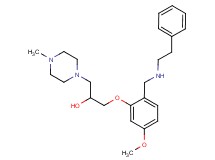 1-(5-methoxy-2-{[(2-phenylethyl)amino]methyl}phenoxy)-3-(4-methyl-1-piperazinyl)-2-propanol