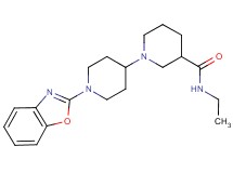 1'-(1,3-benzoxazol-2-yl)-N-ethyl-1,4'-bipiperidine-3-carboxamide