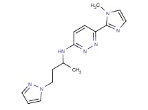 6-(1-methyl-1H-imidazol-2-yl)-N-[1-methyl-3-(1H-pyrazol-1-yl)propyl]pyridazin-3-amine