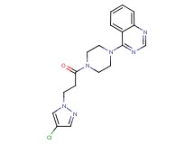 4-{4-[3-(4-chloro-1H-pyrazol-1-yl)propanoyl]-1-piperazinyl}quinazoline