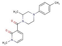 1-methyl-3-{[2-methyl-4-(4-methylphenyl)-1-piperazinyl]carbonyl}-2(1H)-pyridinone