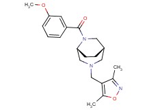 (1S*,5R*)-3-[(3,5-dimethyl-4-isoxazolyl)methyl]-6-(3-methoxybenzoyl)-3,6-diazabicyclo[3.2.2]nonane