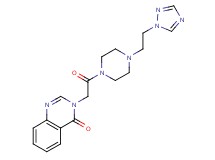 3-(2-oxo-2-{4-[2-(1H-1,2,4-triazol-1-yl)ethyl]-1-piperazinyl}ethyl)-4(3H)-quinazolinone