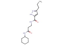 N-[3-(cyclohexylamino)-3-oxopropyl]-3-propyl-1H-pyrazole-5-carboxamide