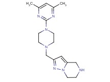 2-{[4-(4,6-dimethyl-2-pyrimidinyl)-1-piperazinyl]methyl}-4,5,6,7-tetrahydropyrazolo[1,5-a]pyrazine