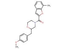 2-(4-methoxybenzyl)-4-[(7-methyl-1-benzofuran-2-yl)carbonyl]morpholine