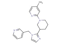 4-methyl-2-{3-[1-(3-pyridinylmethyl)-1H-imidazol-2-yl]-1-piperidinyl}pyridine