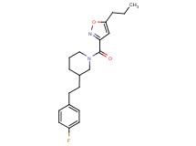 3-[2-(4-fluorophenyl)ethyl]-1-[(5-propyl-3-isoxazolyl)carbonyl]piperidine