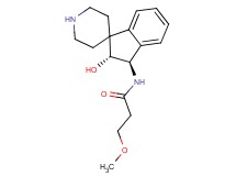 N-[(2R*,3R*)-2-hydroxy-2,3-dihydrospiro[indene-1,4'-piperidin]-3-yl]-3-methoxypropanamide